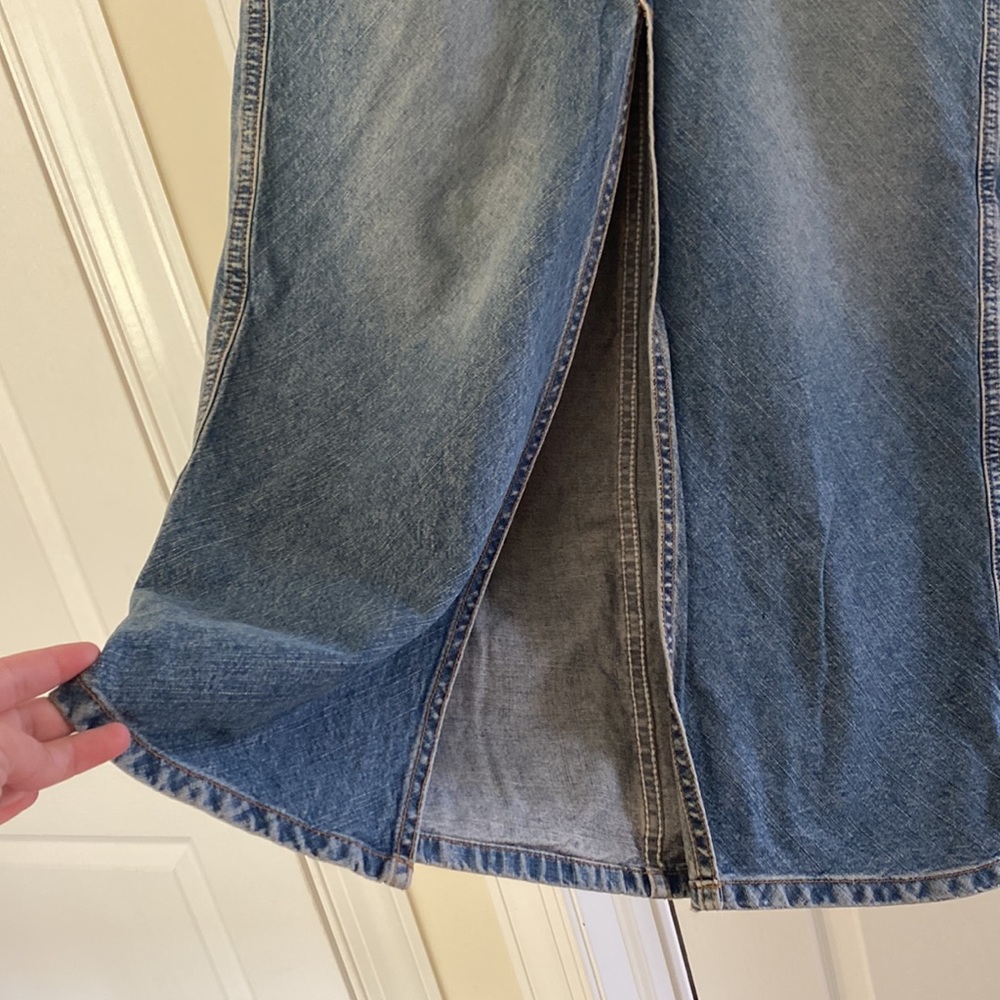 Calvin Klein Front Slit Jean Dress - Picture 2 of 5